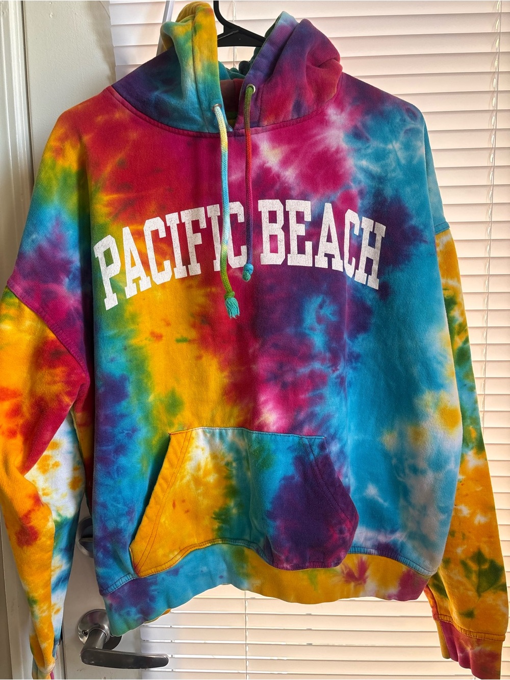 Vintage Visions Resortwear Tie-Dye "Pacific Beach" Hoodie - Multicolor